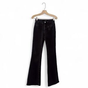 White Fox Flared Jeans Black Denim Bell Bottom